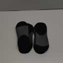 No Show Socks for Men 8 pack Cotton Thin Low Cut Non Slip for Loafer Flats Sneakers 6-11/ 12-15 (8 Pairs - Black, US Shoes Size 5-8)