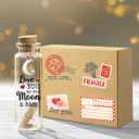 Valentines Day Gifts for Boyfriend Girlfriend, Mothers Day Presents For Mom From Daughter Son, I Love You to the Moon and Back Message In a Glass Bottle - Anniversary Romantic Gift For Wife Husband