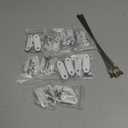 Furniture Anchors (10 Pack) for Baby Proofing, Furniture Straps Anti Tip Furniture Anchor Securing 400 lbs/Keep Baby Pet Safety from Falling Furniture, Metal White Earthquake Straps