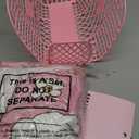 Roshtia 1 Set 7Pcs Christmas Breast Cancer Awareness Gift for Women Breast Cancer is Boo Pink Basket Ribbon Throw Blanket Coffee Mug Candle Jar Journal with Pen Card Pink Ribbon Survivor