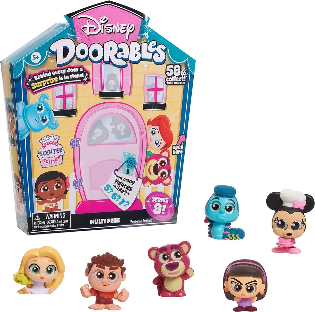 Disney Doorables Multi Peek, Easter Basket Stuffers, Series 8 Featuring Collectible Scented Figures, Styles May Vary, Officially Licensed Kids Toys for Ages 5 Up, Gifts and Presents by Just Play