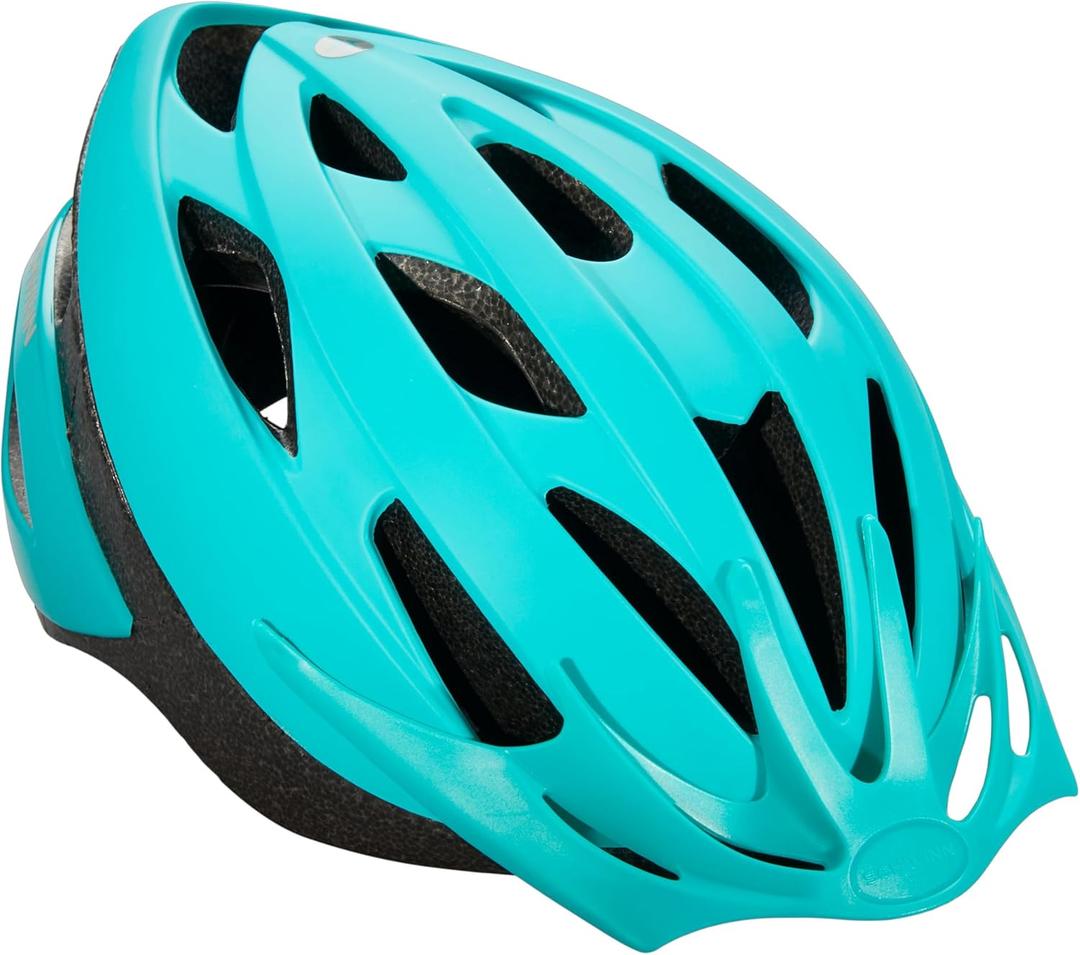 Schwinn Thrasher Helmet for Kids, Size 55-58 cm for Kids 8-14, Lightweight Microshell, Adjustable Dial & Straps, Interior Padding, Air Vents, Visor, Helmet for Boys and Girls, Teal