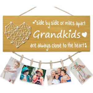 Christmas Gifts for Grandma Grandpa from Granddaughter Grandson - Grandkids Picture Frame for Grandmother Grandfather Grandparent for Mothers Day Fathers Day Grandparents Day Birthday Thanksgiving