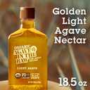 Organic Agave In The Raw Light Agave Nectar, 18.5 oz., Made With Organic Blue Agave From Mexico, USDA Organic, Non-GMO Project Verified, Kosher Vegan and Low Glycemic Index