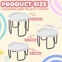 Gemscream 28 Inch Large Play Sensory Tray with Adjustable Stand, White