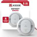 Kidde Smoke Detector, Hardwired with 10-Year Battery Backup, Interconnectable, LED Status Lights, 85 dB Alarm, 5-inches, 20SA10, 1 Pack