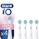 Oral-B iO Gentle Care Electric Toothbrush Head, Twisted & Angled Bristles for Deeper Plaque Removal, Pack of 4 Toothbrush Heads, Suitable for Mailbox, White