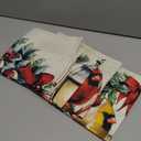 Cardinal Christmas Decorations Vintage Christmas Pillow Covers Xmas Farmhouse Throw Pillow Covers Joy Pilllowcases Home Sofa Living Room Decorative Cushion Case 18x18 Inch Set of 4