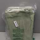 Maxcheck 3 Pcs Boho Farmhouse Storage Basket Sage Green Foldable Large Canvas Laundry Basket for Bathroom Laundry Room Shelves Fabric Rectangle Storage Bin with Handle for Cloth Body Wash Toilet Paper