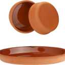 Areste Terracotta Cooking Set, Non-Stick Mexican Clay Pots, Oven & Dishwasher Safe, Brown, 1 in
