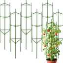 6 Pack Tomato Cages for Garden, 48 Metal Tomato Plant Support, Heavy Duty Tomato Cages for Pots, Tomato Trellis for Raised Garden Bed