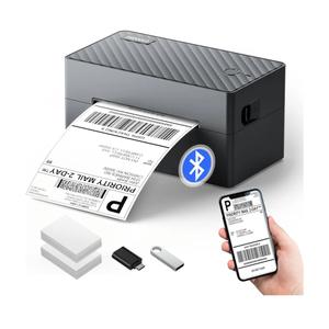 PEDOOLO Label Printer, 4x6 Shipping Label Thermal Printer for Packages, Bluetooth Conection and Compatible with Android, iPhone, Windows, Mac, Chromebook, Amazon, UPS, USPS, FedEx, Shopify