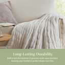 Springtree Home Luxury Micro Plush Throw Blanket | Thick Faux Fur | White, 60" x 70"