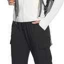 Women's Cargo Joggers Lightweight Hiking Pants Athletic Outdoor Travel Pants Workout Running Pants (Black, XS)