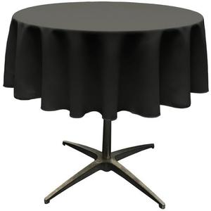 by ADD&Ship Round Polyester Tablecloth 36 inches (Black)