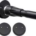 Shower Curtain Rod, 42-60 inches White Tension Shower Curtain Rod No Drilling Adjustable Shower Rods for Bathroom, Windows, Room Divider Black