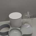 2 Pack Automatic Cat Feeder Stainless Steel Water Dispenser Gravity Food Feeder and Waterer Set with Pet Food Bowl for Small Medium Kitten Puppy Pets Large Capacity(Grey)