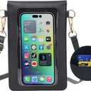 AnsTOP Small Crossbody Bags for Women, Vegan Leather Crossbody Phone Purse, Handheld & Adjustable Shoulder Strap