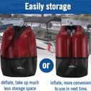 Affordura Boat Fender 4 Pack Boat Bumpers Fenders with 4 Ropes, Boat Bumpers for Pontoon Boat Fenders Inflatable