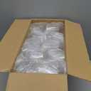 Lullaby 40pcs Plastic Glasses with Gold Rim, 12oz Clear Disposable Cups for Champagne Whiskey Cocktail, Perfect for Parties, Weddings and Daily Use