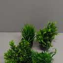 Der Rose Fake Plants 4 Packs Artificial Plants Small Faux Plants Black Bathroom Accessories for Halloween Bathroom Home Kitchen Coffee Table Office Desk Decor Indoor (Green)