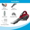 BLACK+DECKER dustbuster AdvancedClean Cordless Handheld Vacuum, Home and Car Vacuum (HLVA320J26)