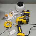 Paint Sprayer - 700W HVLP High Power Electric Spray Paint Gun with Adjustable Spray Width, 4 Nozzles & 3 Patterns, 40 Fl Oz Container, Easy to Clean, for Furniture, House, Fence, Walls, Etc. (Gold Yellow)