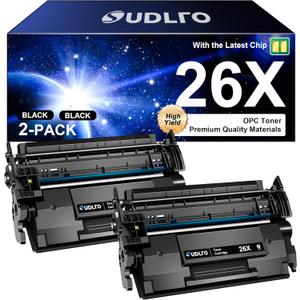 CF226X - High Yield - Use for HP 26X Replacement for HP 26X Toner Cartridge 26A CF226A Works with Pro M426dw M402n M402d M402dn M402dw for LaserJet Pro MFP M426fdw M426fdn Printer | 2 Black