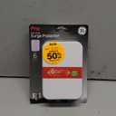 GE Pro 6-Outlet Extender, Surge Protector, Side Access, Wall Tap Adapter, 3-Prong, 1200 Joules, UL Listed, White, 10353