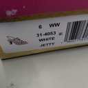 Easy Street Women's Jetty Heeled Sandal (White, 6)