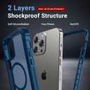 jaroco Magnetic for iPhone 13 Pro Max Case, [Compatible with MagSafe][Military Grade Drop Protection][Heavy Duty Protection][Non-Slip][Shockproof] 2-Layer Durable Bumper Phone Case 6.7''-Deep Blue