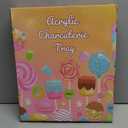 11" Acrylic Letter Charcuterie Box, Reusable Fillable Alphabet Number Shaped Form Tray for Birthday Anniversaries, Party Decorative Serving Plates Display Candy Cake (O)