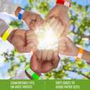 500 WristCo 5 Color Variety Pack Paper Plastic Wristbands for Events - Premium Water-Proof Tear Resistant Paper Bracelets ID Wrist Bands for Concerts Festivals Admission Party Identification