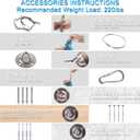 Indoor Therapy Sensory Swing for Kids, Special Needs Joy Cuddle Ceiling Snuggle Swings, Outdoor Room Adjustable Fabric Hammock for Children Child Teens Autism, ADHD, Aspergers, Sensory Integration (Light Blue)