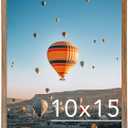 10x15 Picture Frame Rustic Brown for Wall Hanging, Wall Mounting Horizontally or Vertically, 10 x 15 Wall Gallery Poster Photo Frame with Shatter Resistant Plexiglass, Rustic Brown