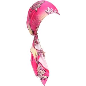 Fxhixiy Pre-Tied Bandana Turban Hat Chemo Cancer Headscarf Headwraps Headwear for Women Hair Cover Hat (Pink)