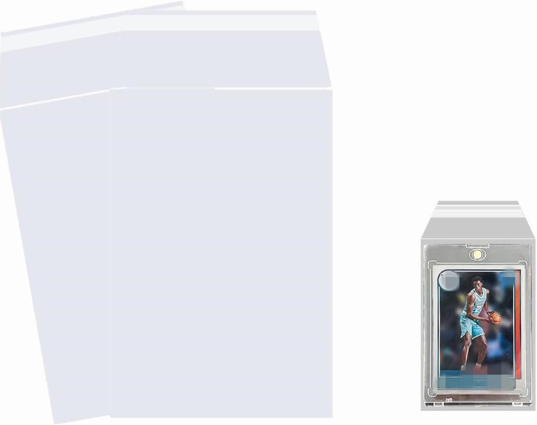 200PCS Resealable Team Bags for One Touch Card Holders 35PT-130PT, Fit Sleeves for Magnetic Card Holders, for One Touch Sleeves(35pt-130pt) (200)