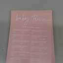 GardenCity Baby Shower Games for Girl Baby Trivia and Word Scramble Game, 50 DoubleSided Cards (Blush Pink, White)