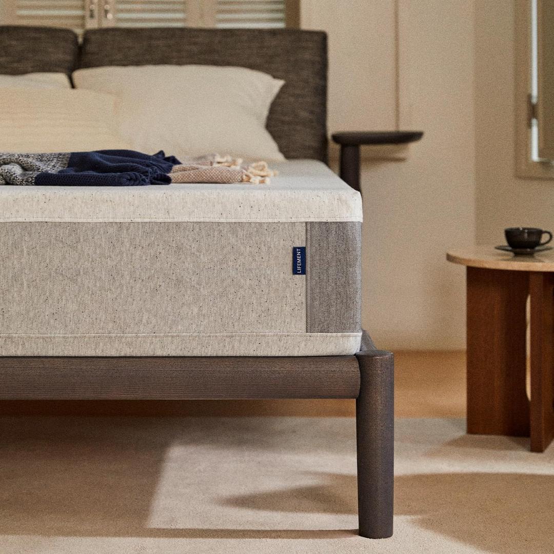 LIFEMENT, Essential 10 Inch Twin, Copper Infused Cooling Gel Memory Foam Mattress, Medium Firm, Fiberglass Free, Pressure Relief, Safe & Certified Foams & Cover, (Grey)