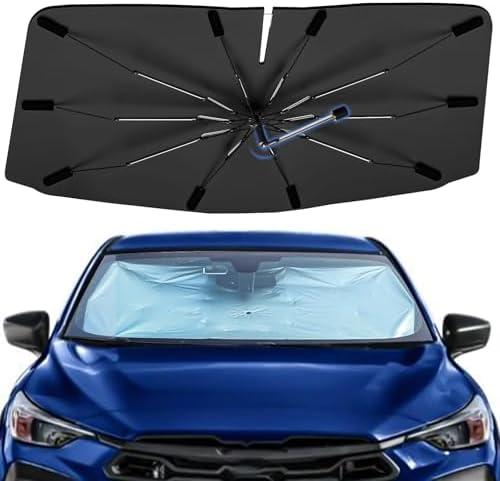 Windshield Sun Shade Umbrella for Subaru Crosstrek 2018-2025, Foldable Car Sunshade for Front Window, Highly Reflective Automotive Sun Shield Visor for UV Protection, Keep Vehcile Cool