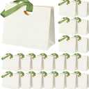 Gilprop 25 Pcs White Paper Gift Bags with Ribbon Handle Bulk Mini Goodie Bags Thick Texture Wedding Welcome Bag for Housewarming Holiday Birthday Party Favors Bridal Shower, 6.1"x2.95"x5.71"