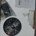 52 Inch Black Ceiling Fans with Lights and Remote, Flush Mount Low Profile Ceiling Fan for Bedroom, Living Room, Patio, Dimmable 6 Speeds Noiseless Reversible, ETL Listed