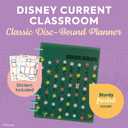 Happy Planner Disney Disc-Bound 12-Month Academic Planner, July 2025-June 2026 Planner, 3 Extra Months, 2 Sticker Sheets, Classic Size, Teacher Layout, Mickey Mouse & Friends Theme, Current Classroom