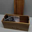 Extra Large Cable Management Box, Wood Cord Hider Box & Organizer for Power Strip, TV Wires & Desk Cable Storage (Solid Acacia)