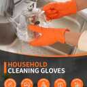 PACIFIC PPE 8 Mil Heavy-Duty Strength Nitrile Gloves, Chemical Resistant, Diamond Texture Industrial Disposable Gloves, Orange, 100PCs, XX-Large