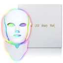 Red Light Therapy for face, 7 Colors LED Face Mask Light Therapy, Led Face Mask Light Therapy At Home, Blue Red Light Therapy Mask for Face