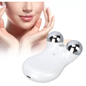 Microcurrent Facial Roller, Mini Face Massager, Microcurrent Skin Massager, 3 Gears Facial Tightening and Firming Facial Lifting EMS Slimming Beauty Machine, for Skin Tightening Rejuvenation Spa