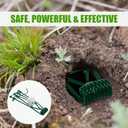 Metal Mole & Gopher Trap - Reusable Tactical Mole Gopher Killer Outdoor Vole Traps for Voles, Gophers, Rats, Ground Moles - Yard Garden Lawn Protection, Pack of 6, Green