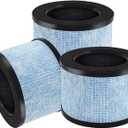 MK01 Air Filter replacement for Aroeve Air Purifiers Filter MK01 MK06,True Filter Compatible with ToLife TZ-K1, Kloudi DH-JH01,Pomoron MJ012H,EPI080/EP1080,FreAire HAP601& KN6391,3 Pack