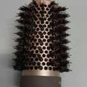 FIXBODY Hair Brush, Round Brush for Blow Drying, Curling, Styling, Nano Thermal Ceramic & Ionic Tech, Boar Bristle, 3.3 inch, 2 inch Barrel, for Women, Volume & Shine, Brown, Hair Brush for Thick Hair